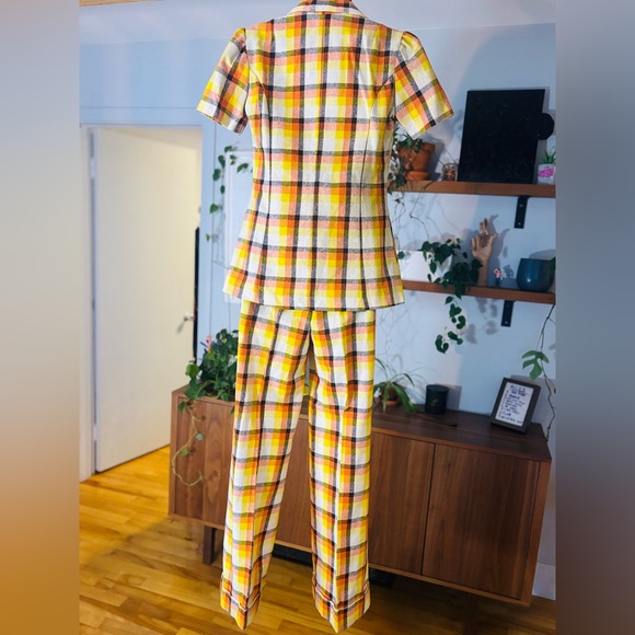 🌼 Vintage 1960s–Early 1970s Antigo Montreal Plaid Two-Piece Set - Picture 9 of 12